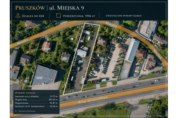 mazowieckie, powiat pruszkowski, Pruszków, Miejska, Działka na sprzedaż