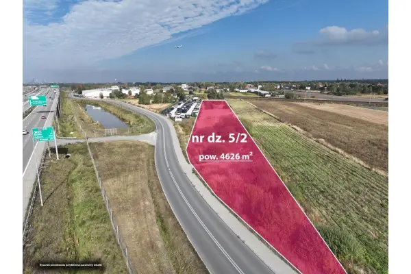 mazowieckie, Warszawa, Ursynów, Baletowa, Działka inwestycyjna przy ekspresówce S7, asfalt