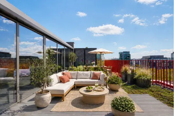 mazowieckie, Warszawa, Mokotów, Janusza Kurtyki, Penthouse z prywatnym ogrodem na dachu