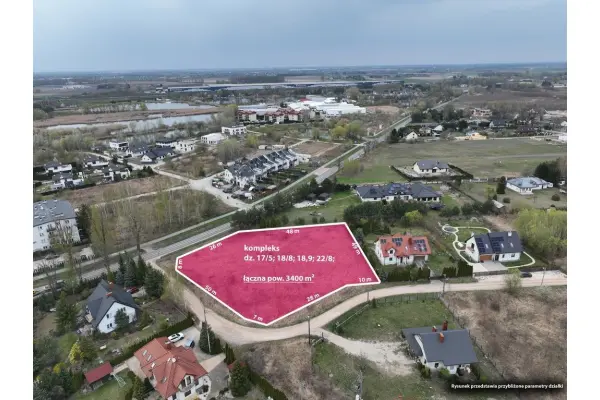 mazowieckie, powiat grodziski, Chrzanów Mały, Bezowa, Kompleks działek inwestycyjnych, koło Grodziska M.