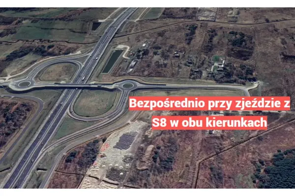 mazowieckie, powiat wołomiński, Nadma, Kozłówek, Przemysłowo-usługowa, przy zjeździe S8, asfalt!